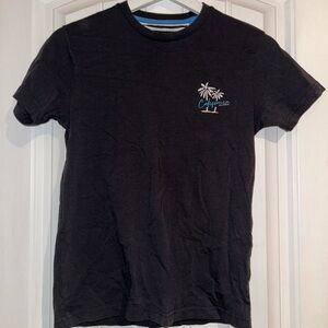 NWOT Denim & Flower Gray Palm Tree Tee